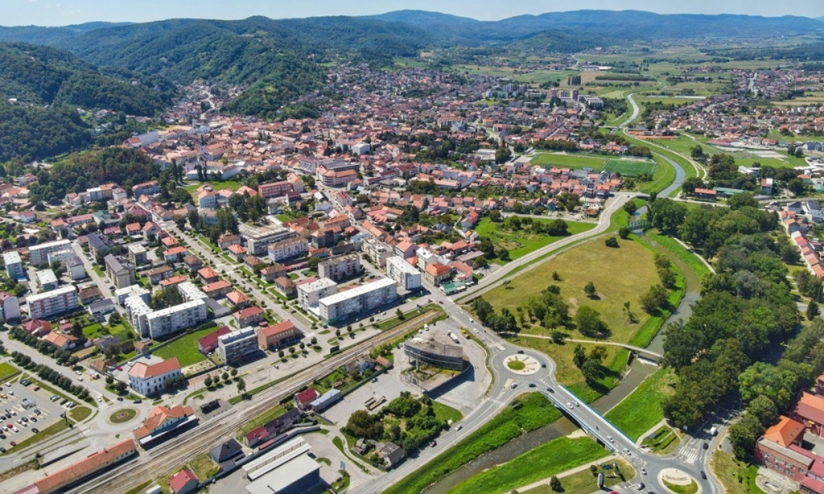 aerial view of požega
